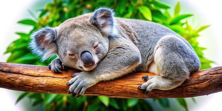 Koala Snoozing in the Treetops