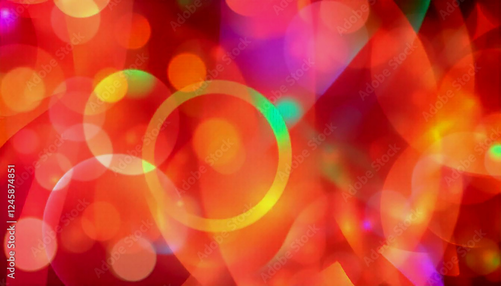 Poster an abstract background filled with a multitude of overlapping rings and curved lines, bursting with 