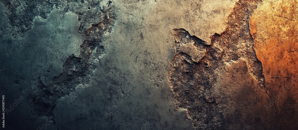 Poster abstract gray concrete texture with a grunge finish showcasing soft focus elements and a blend of li