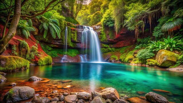Small Mystic Waterfall in Madeira, 25 Fontes