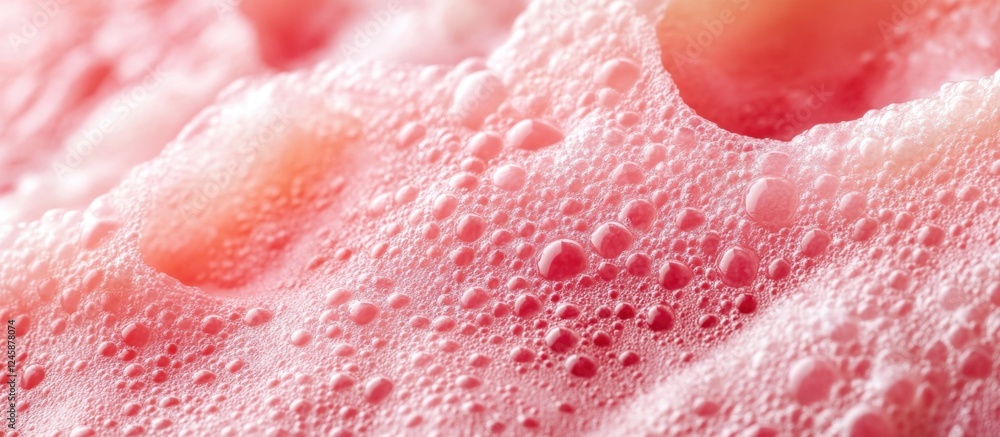 Poster pink foam with bubbles texture abstract background copy space
