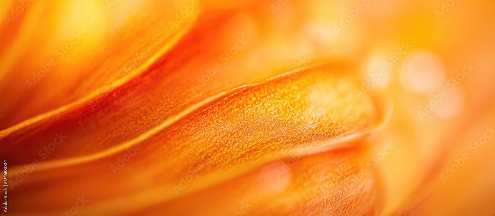 Aufkleber vibrant orange abstract bokeh background with soft curves and gentle light reflecting for artistic d