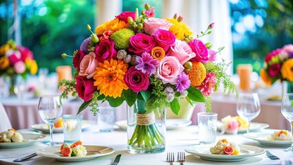 Wedding Table Flower Arrangements