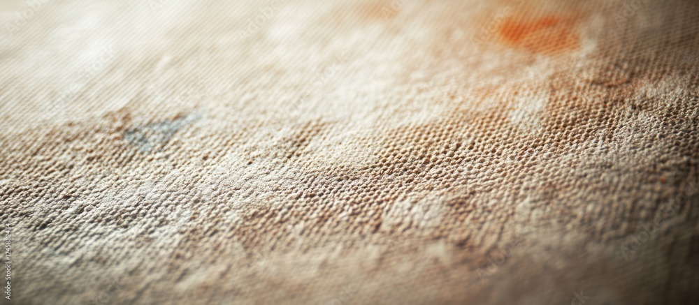 Poster textured abstract background of rough linen canvas with light tinted primer showcasing short focus b