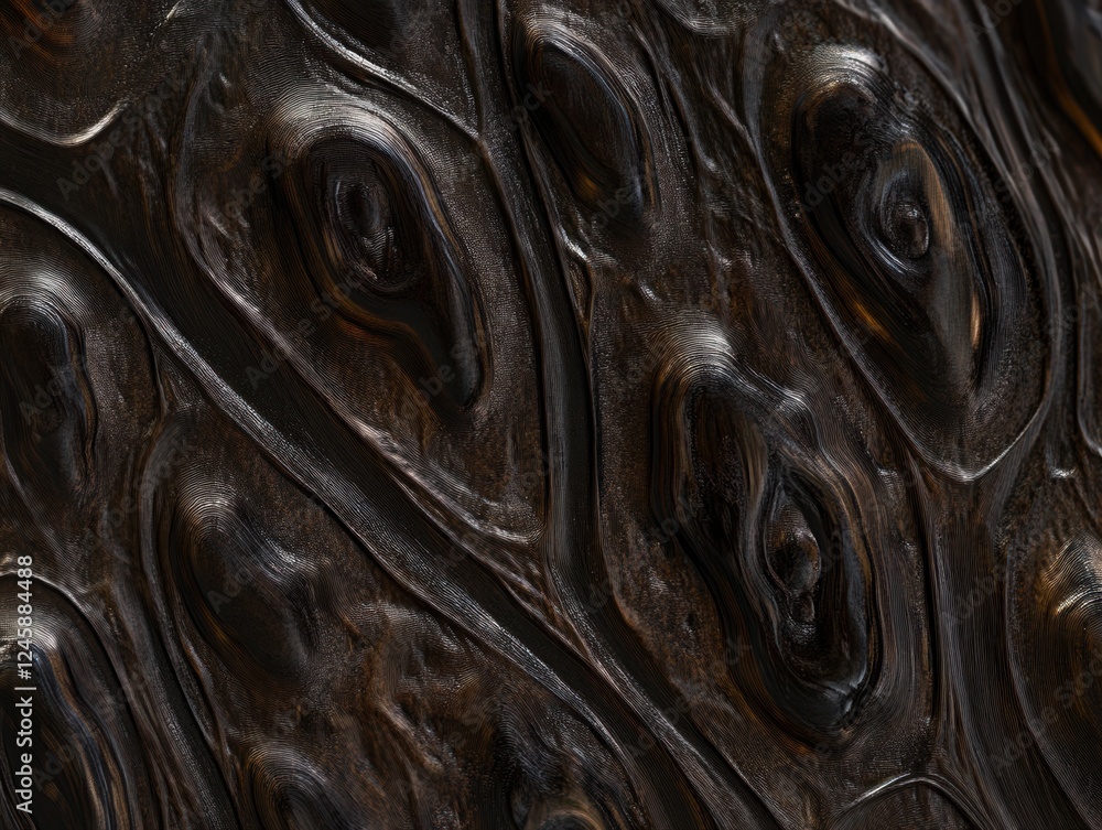 Poster walnut macro â€“ kernel texture in detail.