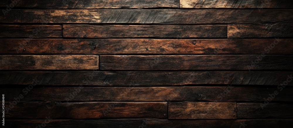 Poster dark rustic wooden planks textured background for design and artistic projects. suitable for vintage