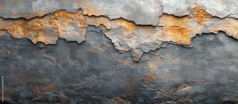 Poster textured abstract background of aged cement with warm hues showing layers and depth ideal for constr