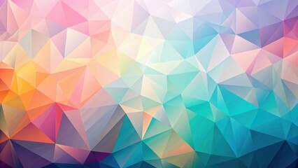 Obraz premium Abstract art with pastel colors and geometric shapes on a low-poly background, pastel, art, pastel, art, lowpoly
