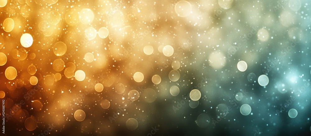 Aufkleber abstract bokeh background in warm and cool tones for creative projects and wallpaper applications