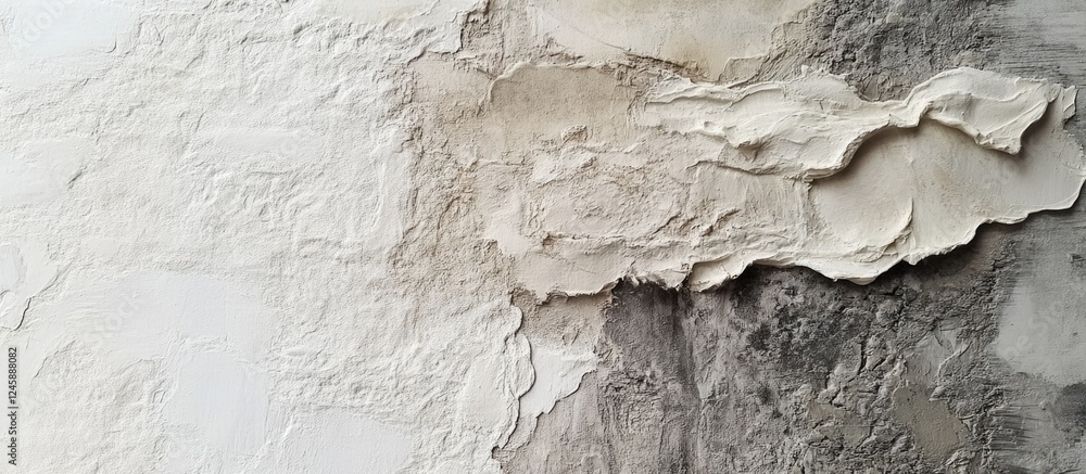 Poster textured wall surface with layers of paint and plaster creating a vintage and weathered appearance s