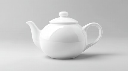 Classic White Teapot: A simple yet elegant white teapot, perfect for a quiet afternoon tea.  Its clean lines and classic design make it a timeless addition to any kitchen. 