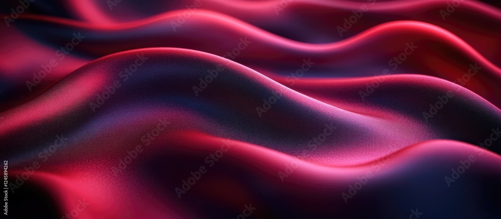 Aufkleber luxurious abstract wavy fabric texture featuring rich gradients and silky folds for elegant backgrou