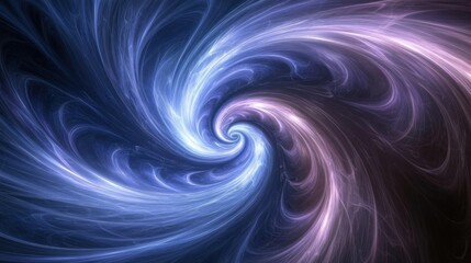 A mesmerizing blend of swirling blue and purple lights, creating an abstract energy flow ideal for futuristic technology themes.