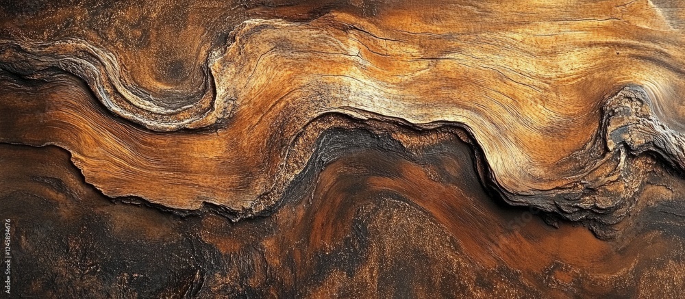 Poster rustic aged wooden texture with natural swirls and rich colors ideal for backgrounds or design proje