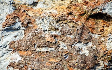 close up of a stone rock