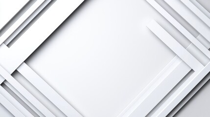 White Geometric Abstract Background with Subtle Texture and Shadow