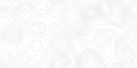 Topographic map background geographic line map with seamless ornament design. The black on white contours vector topography stylized height of the lines map.