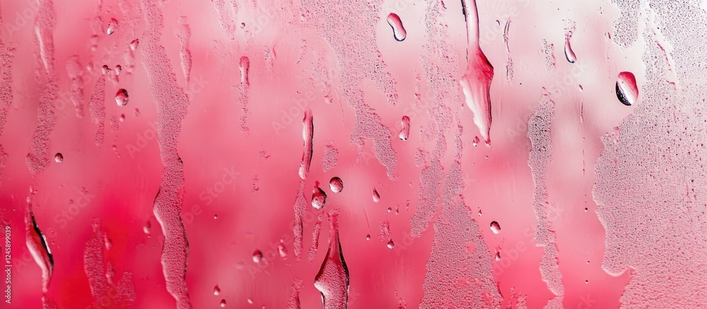 Poster abstract raindrop background with soap foam and water splash on window during bad weather showcasing