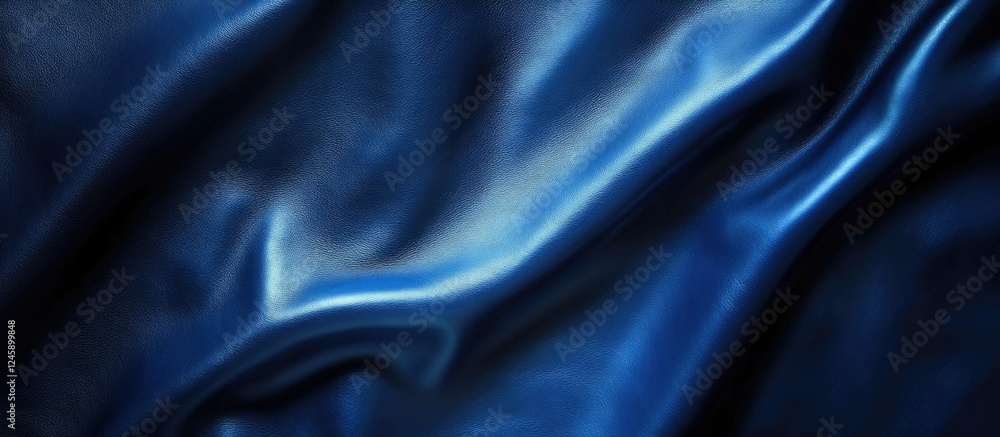 Aufkleber elegant blue leather texture with smooth grain pattern ideal for backgrounds and design projects. pe