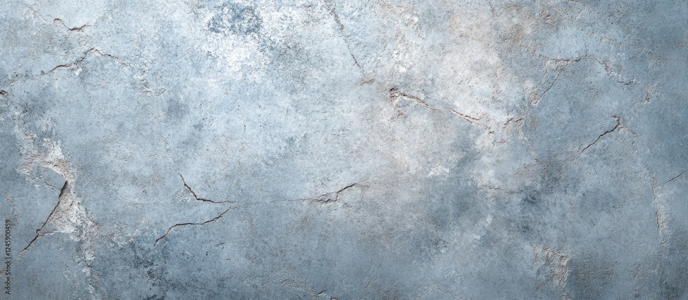 Poster blue textured concrete wall with cracks and unique patterns for backgrounds and design projects.
