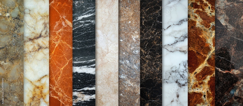 Poster natural marble and onyx stone texture background showcasing a variety of colors and patterns for ele