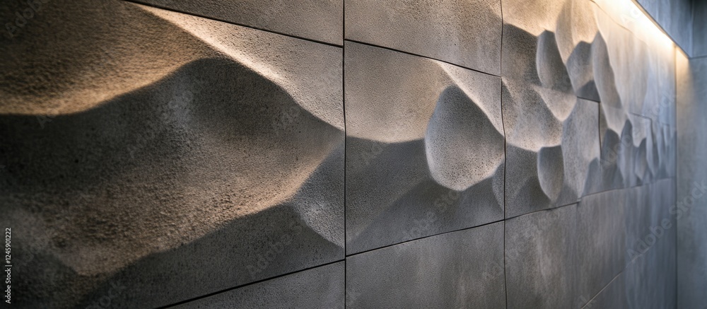 Poster textured concrete wall background with subtle waves and patterns providing a modern aesthetic for de