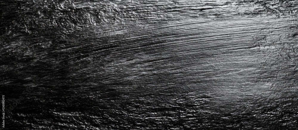 Poster black and white wooden board texture featuring scratches and abstract patterns for creative backgrou