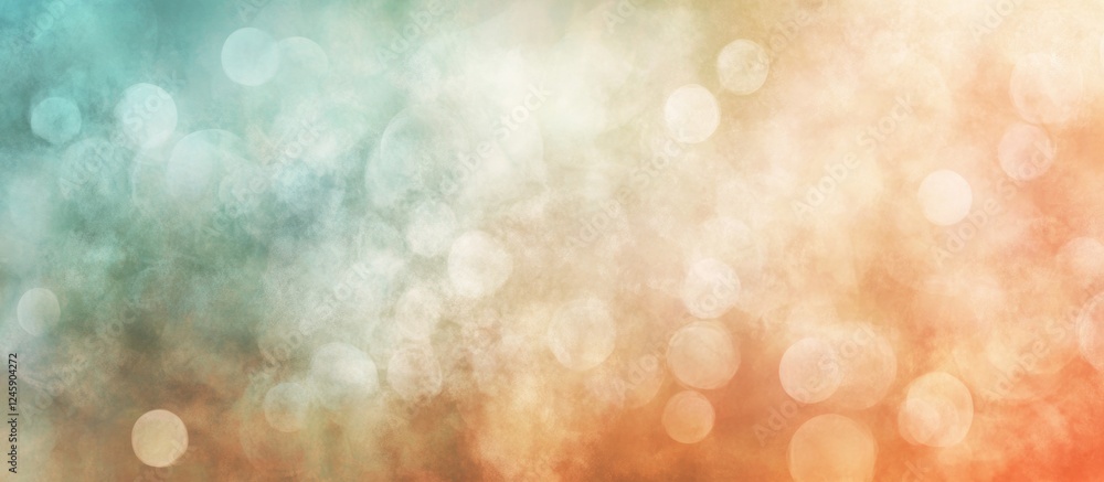 Poster colorful bokeh background with soft focus and blurry light effects for artistic and creative design 