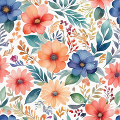 Watercolor Flower Patterns