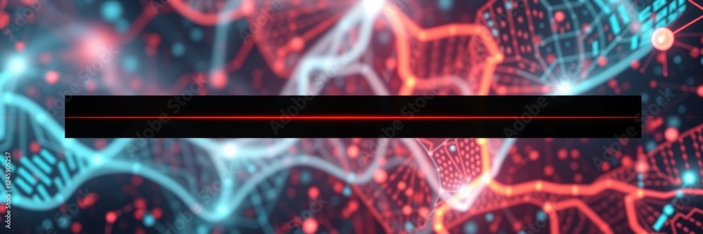 Poster abstract digital background with glowing lines and shapes