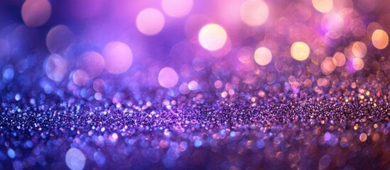Vibrant bokeh lights in violet hues creating a textured background for festive New Year celebrations and elegant events.