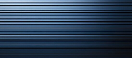 Fototapeta premium Blue metallic abstract background with horizontal stripes in varying shades for a modern and dynamic design concept.