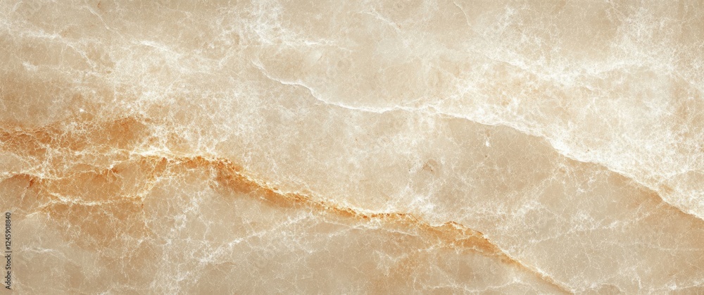 Aufkleber beige marble texture close-up elegant natural surface with intricate veins and patterns