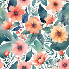 Watercolor Flower Patterns