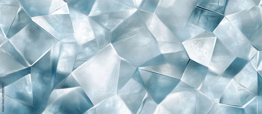 Poster abstract icy glass texture background with fractured surfaces and soft light reflections for creativ