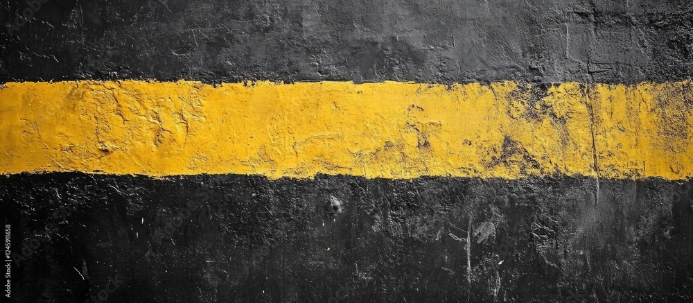 Poster weathered black and yellow wall texture with space for text and design elements ideal for background