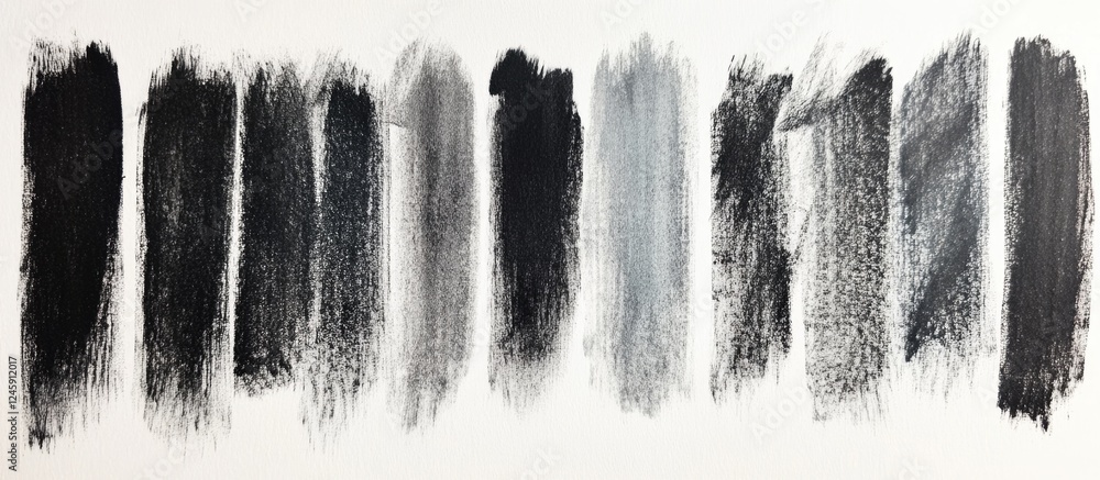 Poster charcoal texture on paper ideal for creative backgrounds and collage design with varying shades of b