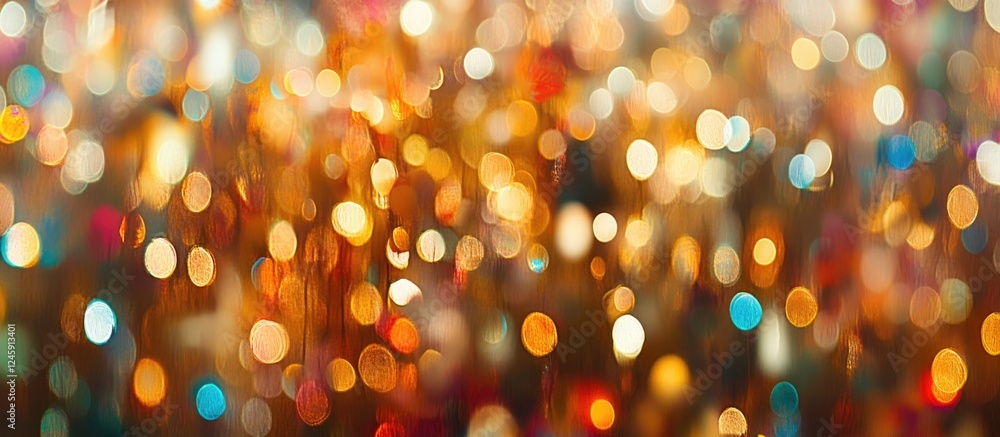 Poster vibrant bokeh lights in a stunning unfocused pattern creating a dreamy and festive atmosphere for ba