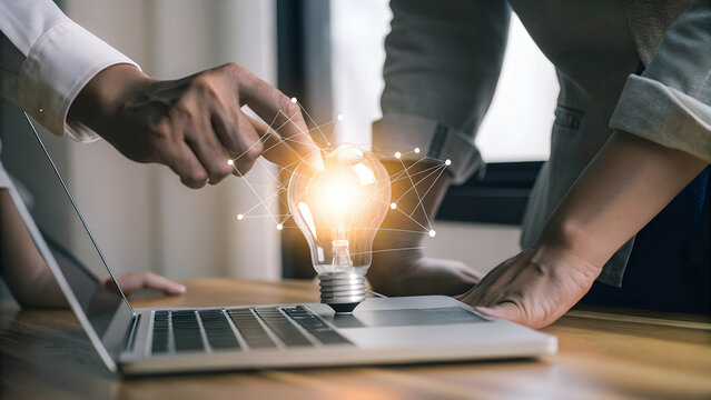 Light bulb representing ideas and innovation highlighting quick tips for smart creativity fostering new innovations with energy power growth and success development concept as Light bulb representing 