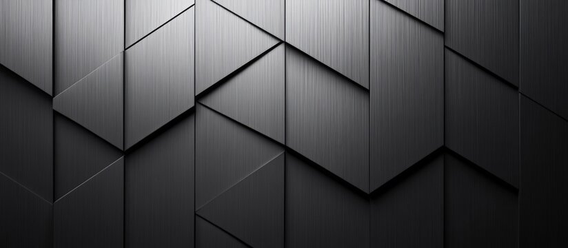 Elegant brushed aluminum background with a geometric pattern showcasing modern and industrial design elements. Ideal for branding and presentations.