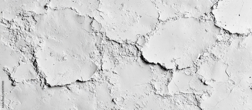 Poster cracked monochrome concrete wall texture ideal for abstract backgrounds with ample space for text an