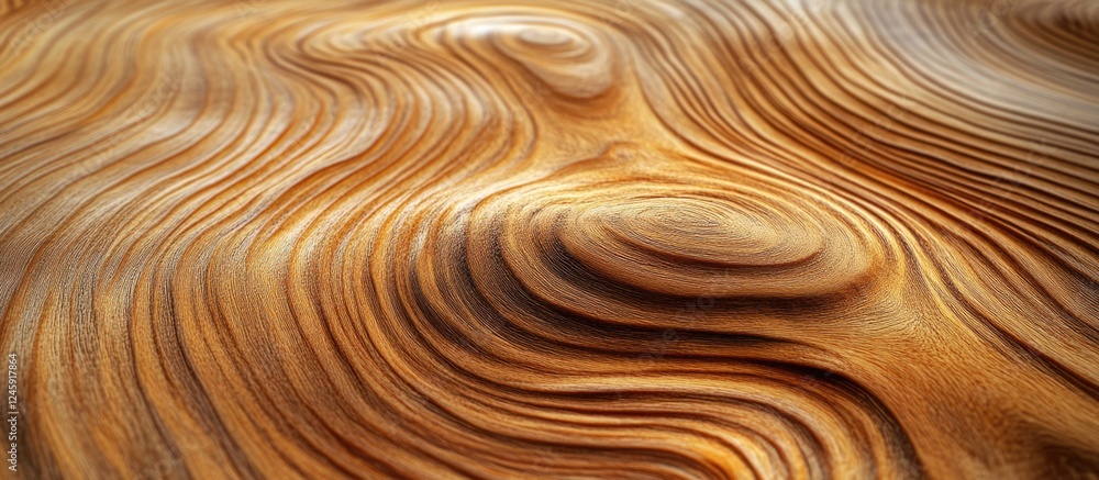 Poster wood grain close-up showcasing intricate natural patterns and textures in rich brown hues perfect fo