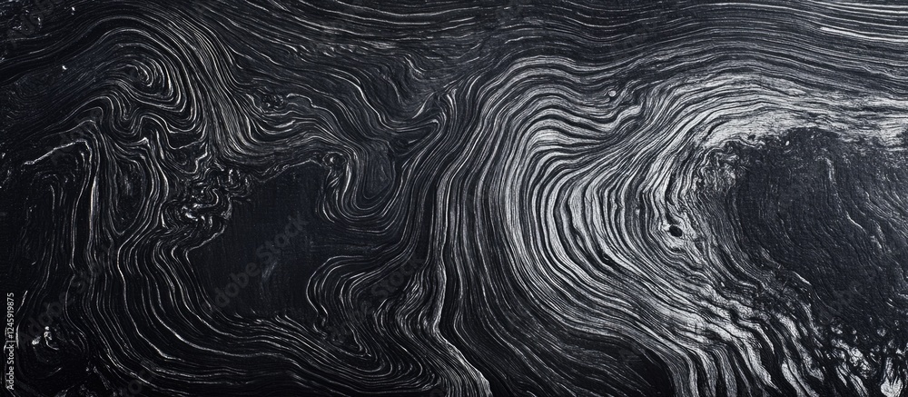 Poster black and white abstract wooden texture background with wavy patterns ideal for design projects and 
