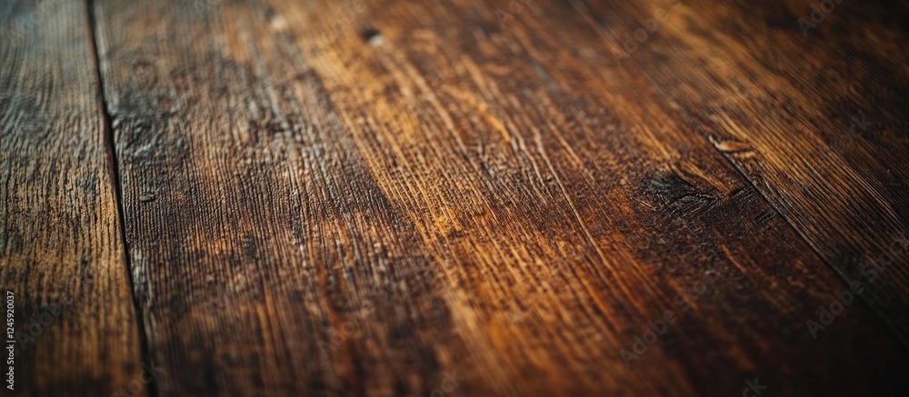 Poster Wooden texture background featuring rich brown tones and distinctive grain patterns ideal for rustic or vintage-themed designs.