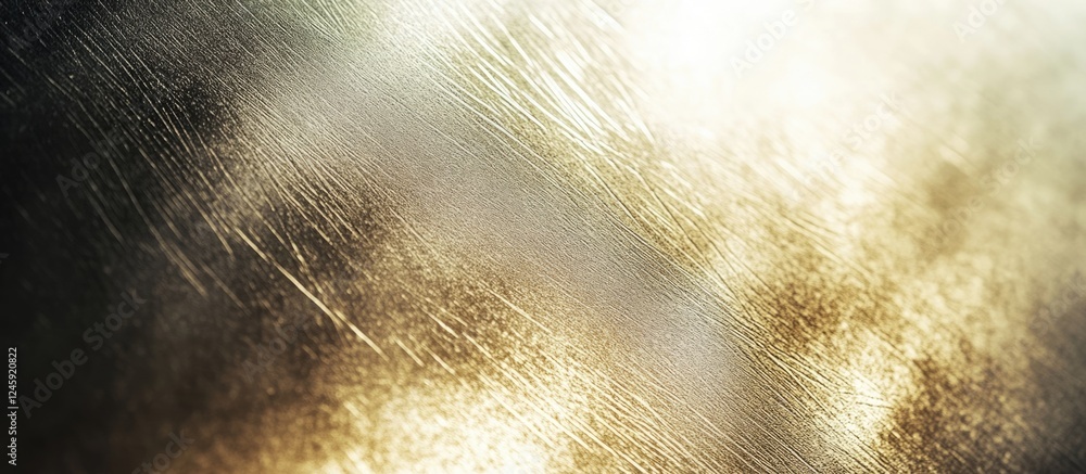 Poster brushed metal texture with a soft light reflection for modern design backgrounds and industrial aest