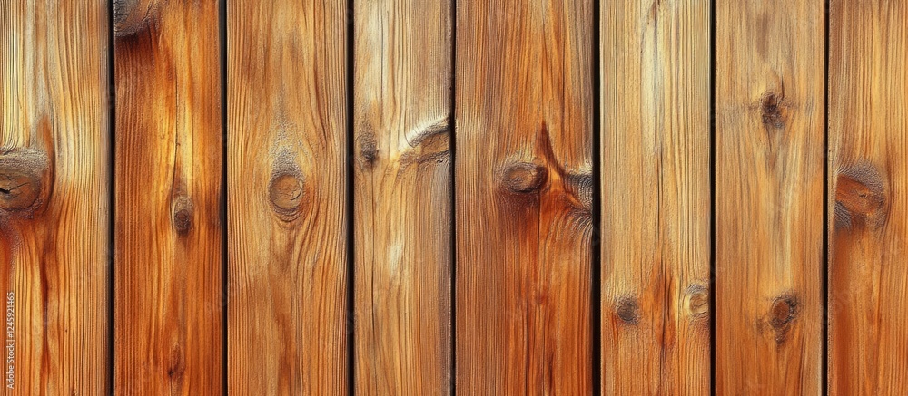 Aufkleber natural brown wood plank wall texture with distinct grain patterns suitable for rustic or vintage ba