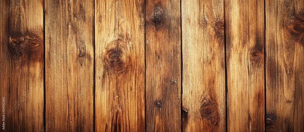 Poster brown wooden board texture close up rustic surface with rich grain patterns and natural imperfection