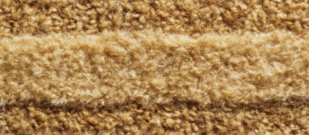 Poster beige and brown textured wool background close up of soft fluffy fabric ideal for interior design an