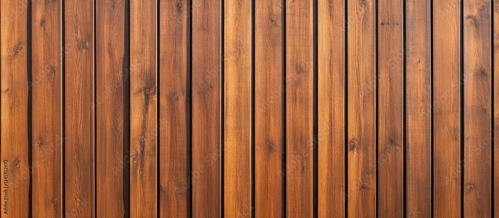 Poster warm brown wooden plank texture with vertical lines ideal for backgrounds in natural and rustic desi