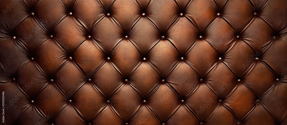 Poster Elegant Brown Leather Texture Background with Room for Custom Text and Design Elements in a Luxurious Setting